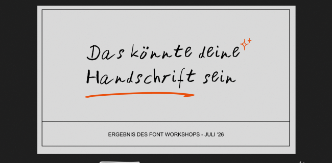 Handschrift als Font